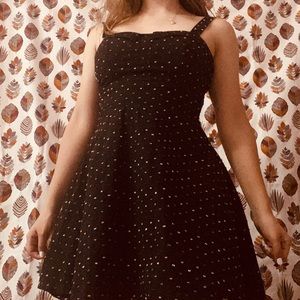 Black rainbow polka dot dress💕
